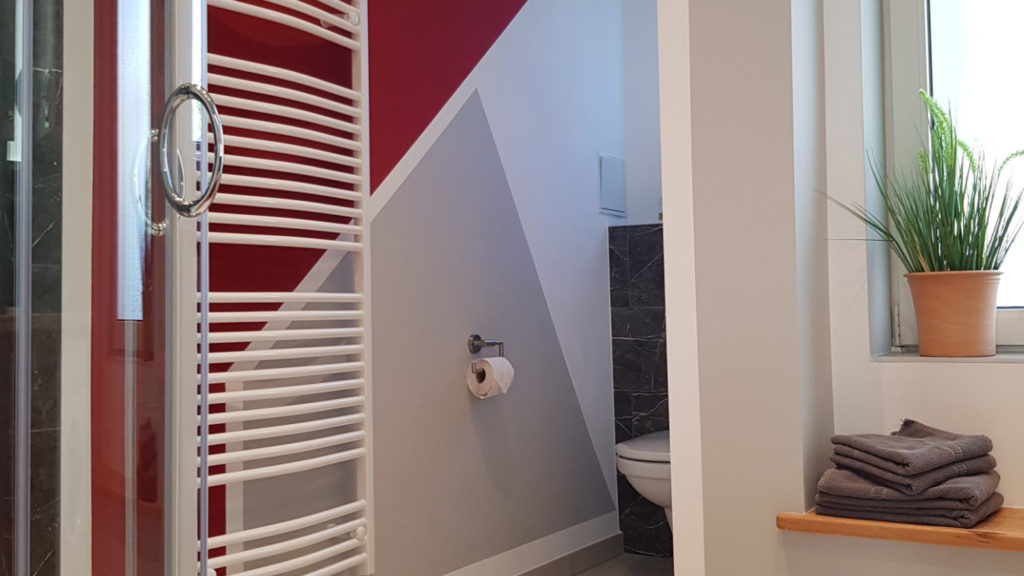 Modernes Badezimmer in ruhiger Ferienwohnung in Wien